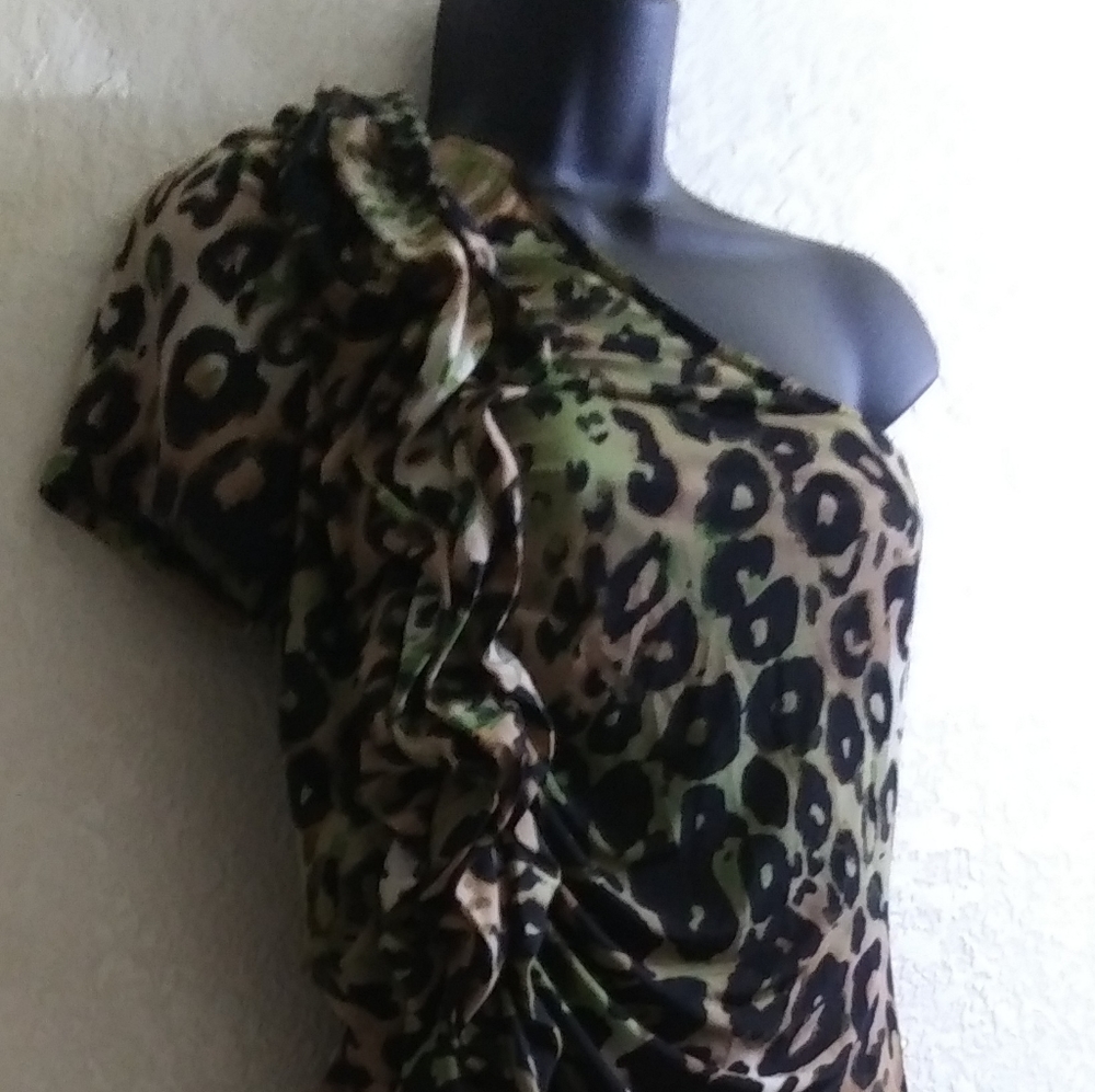Hot & Delicious, one slv leopard 🐆 print dress, M
